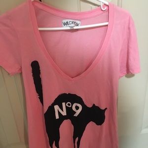 Wildfox No 9 Cat tee shirt